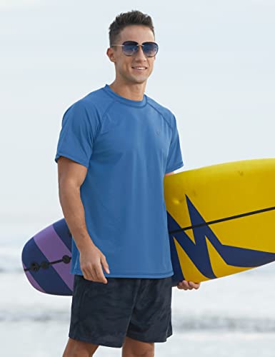Image of Men's Swim Shirts Rash Guard UPF 50+ UV Sun Protection T-Shirt Quick Dry Fishing Beach T Shirts