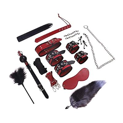 SEX-LUCKY FAT GIRL 12pcs Plush Leather Suit Holiday Material Set&mdash;315