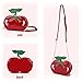ENJOININ Sequins Red Cherry Shoulder Bag Women's Crossbody Bag Girl's Clutch Bag Fashion Purses and Handbags