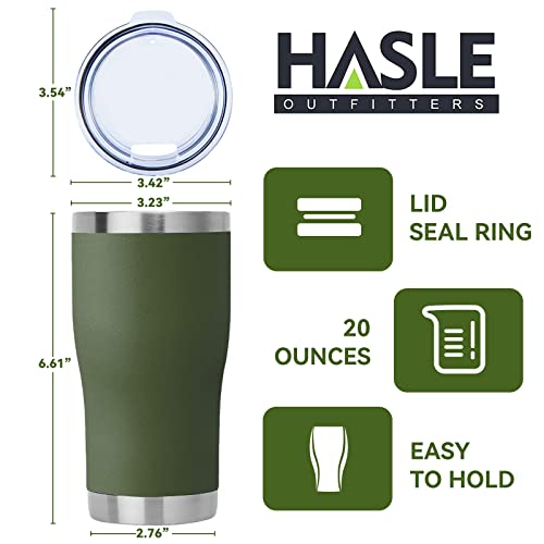 Image of 20 oz 6 Packs Wholesale in Bulk Insulated Stainless Steel Tumblers Reusable Coffee Travel Mugs with Lid Hot n Iced Cups, Double Wall Blank Vacuum Metal Thermal Women Men (Half A Dozen, Army Green)