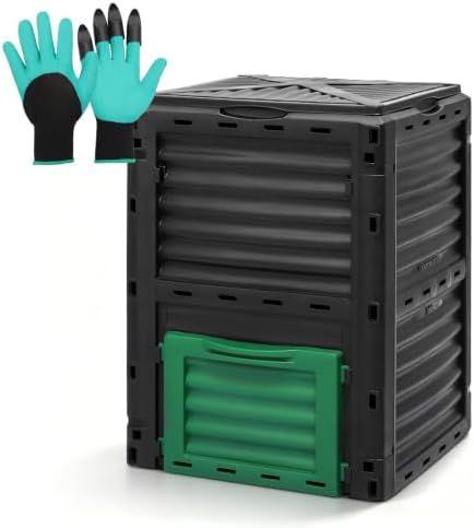 80 Gallon Large Compost Bin, BPA Free Outdoor Composting Tumblers...