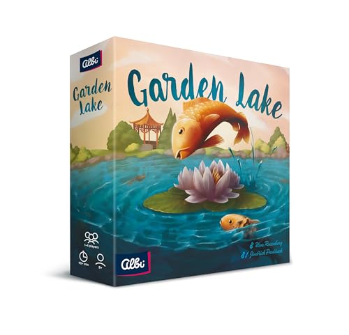 ALBI Garden Lake (EN/DE) – Schnelles Legespiel von Uwe Rosenberg für 1–4 Spieler ab 8 Jahren, mit englischer und Deutscher Anleitung