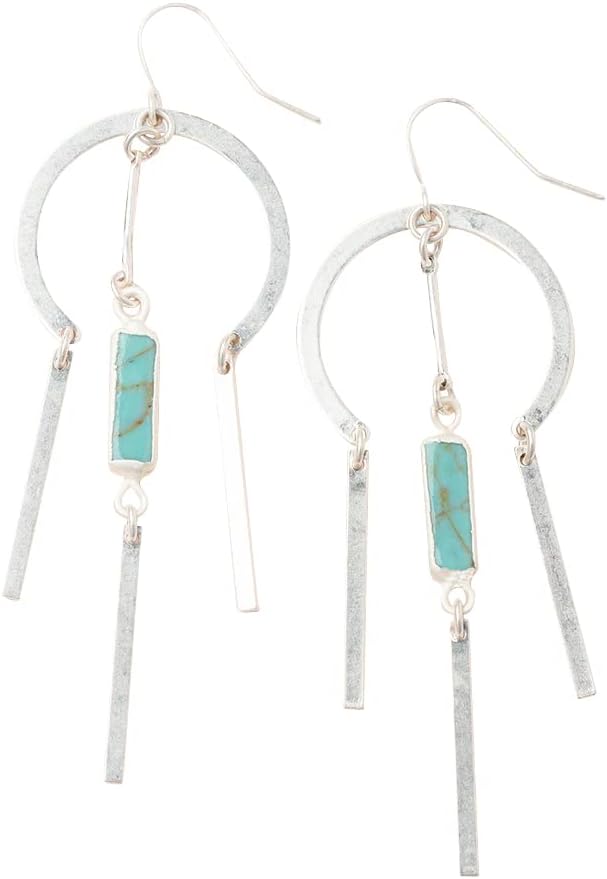 Scout Curated Wears - Dream Stone Earring - Turquoise/Silver