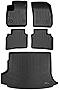 SMARTLINER Custom Fit All Weather Black 2 Row Floor Mats and Cargo Liner Set Compatible with 2021-2023 Buick Envision