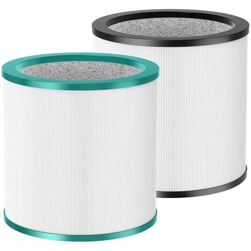 TP01 TP02 Filter Replacement Compatible with Dyson Pure Cool Link TP01 TP02 TP03 AM11, Dyson BP01 Tower Purifier, Part no 968126-03, Pack of 2
