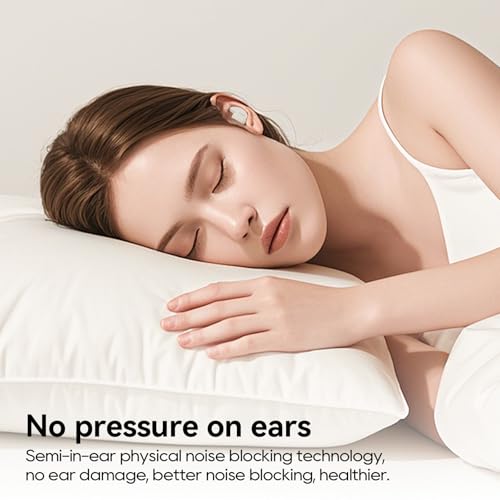 Image of Sleep Earbuds for Side Sleepers, Ear Buds Sleeping, Sleep Bluetooth Headphones, Mini Invisible Buds Comfort Fit for Sleeping, Wireless Bluetooth 5.4, 42H Playtime, Hidden Earbuds for Small Ears