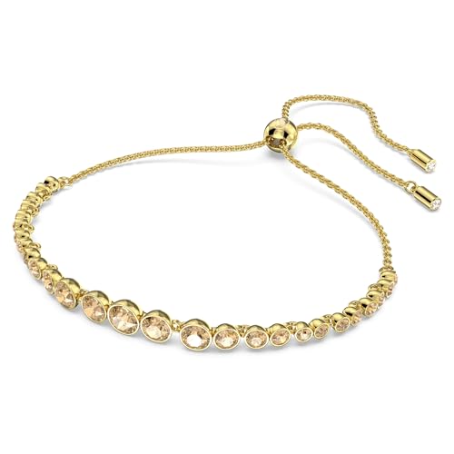 Swarovski Imber Emily bracelet, Mixed round cuts, Gold tone, Gold-tone finish2