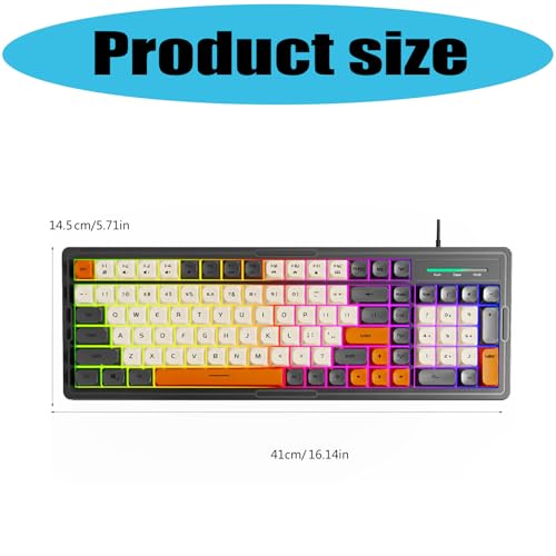 Clavier mécanique ergonomique étanche et rétroéclairé pour ordinateur fixe - 5