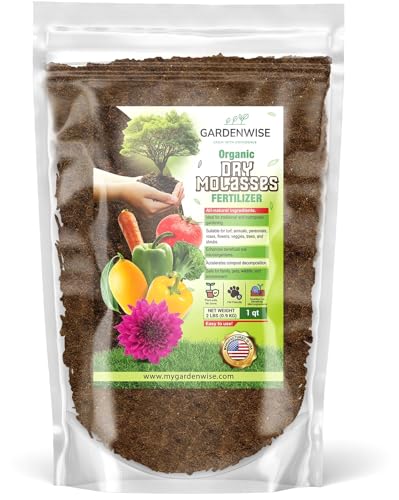 GARDENWISE Organic Molasses for Plants - Horticultural Molasses - Ideal for Traditional & Hydroponic Gardening, for Indoor & Outdoor Plants (1 Quart)