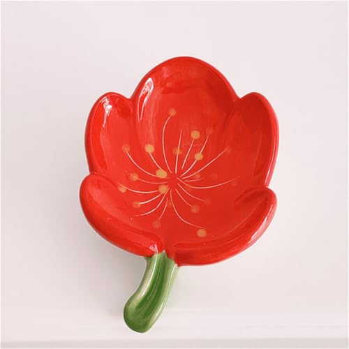 Boîte à savon en céramique Ankah fleur tulipe décorative pour douche