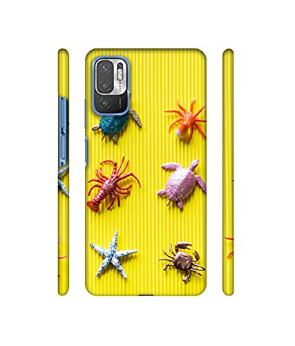 Image of Amazon Brand - Solimo Designer Sea Animals 3D Printed Hard Back Case Mobile Cover for Mi Redmi Note 10 5G