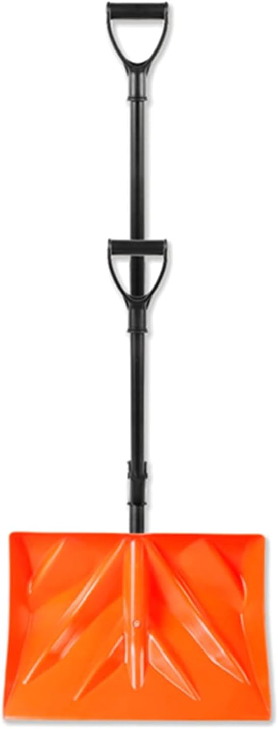 軽量2 In 1 Snow Shovelポータブル調整可能なハンドル削除私道ポーチの簡単なアセンブリ冬の人間工学に基づいたバックセー