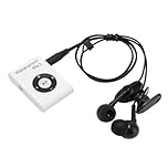 Plyisty IPX8 Waterproof Mp3 Player, Lettore Musicale con Clip Posteriore, Memoria da 8 GB, Mp3 Subacqueo con Cuffia per Navigare, Sport Acquatici, Corsa (WHITE)