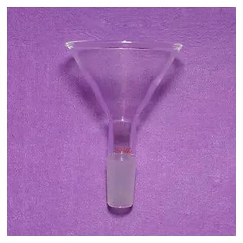 Entonnoir en verre 75mm pour préparation et pesée de poudre en laboratoire