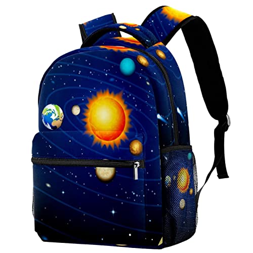 Mochilas ligeras de sistema solar con bolsos de hombro para camping y viajes