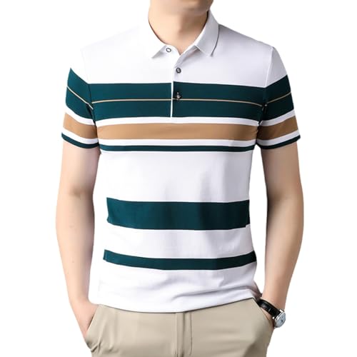 Polo d'Été pour Hommes en Blanc Pur - Chemise de Travail au Design Épuré et Coupe Moderne