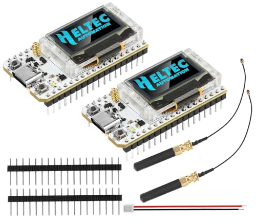 LoRa V3 ESP32 LoRa V3 Development Board, SX1262 ESP32 V3 Dual-core OLED Type C WI-FI Kit OLED Display ESP32 Module CP2012 863-928 MHz for IOT Meshtastic Arduin0, 2-Pack