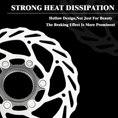 Lsrryd Bike Centerlock Rotor 140Mm 160Mm 180Mm Stainless Steel Brake Disc Rotors For Bicycle Mountain Bike Folding Road Mtb Bmx (Color : Silver, Size : 140Mm) #TOP4