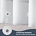 EurCross Shower Curtain Liner Extra Long 82 inch Length with 5 Bottom Magnets,Frosted PEVA Plastic Shower Curtain Liner, Waterproof Opaque Shower Liner No Smells with Metal Grommets,72 x 82 inch