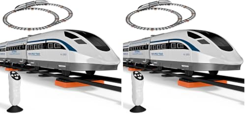 Image of Lifelong Metro Remote Control Bullet Train Set for Kids 1-8 Yrs, 37 Pcs with LED Headlight, Easy Fit Train Track Set, Flexible Layout, High-Speed Metro Toy Train with Sounds for Indoor Play (LLCRCT01)