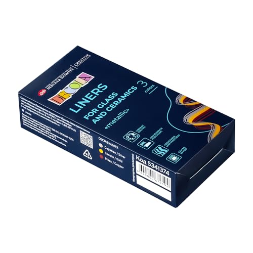 Decola Acrylic Metallic Liners, 3 Metallic Liners, 18 ml (Pack of 3) - Image 3