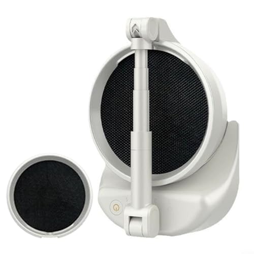 Alanmoship Hotte aspirante portable réglable pour hotte chaude et grill sans fil avec batterie 4000 mAh Blanc 28,5 x 16,1 x 12,5 cm