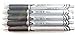 Pentel EnerGel Deluxe RTX Retractable Liquid Gel Pen,0.5mm, Fine Line, Needle Tip, Black Ink-Value set of 5