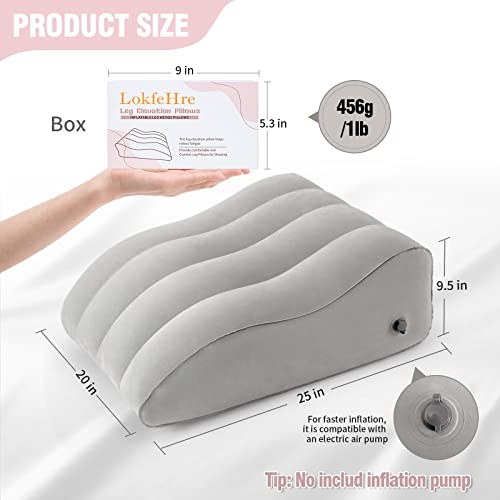 Lokfehre Leg Elevation Pillow,Inflatable Wedge Pillows,Comfort Leg Pillows For Sleeping,Wedge Pillow For Legs And Reduce Swelling,Suitable For Improving Sleep Quality,Pregnant,Injury,Recovery #TOP3
