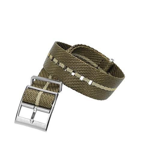Bracelet nylon texturé 22mm pour montre Tudor Qicheng en voyage et mer