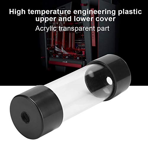 PC Water Cooling Reservoir, 150mm Transparent Cylindrical Computer Water Cooling Reservoir - Image 3