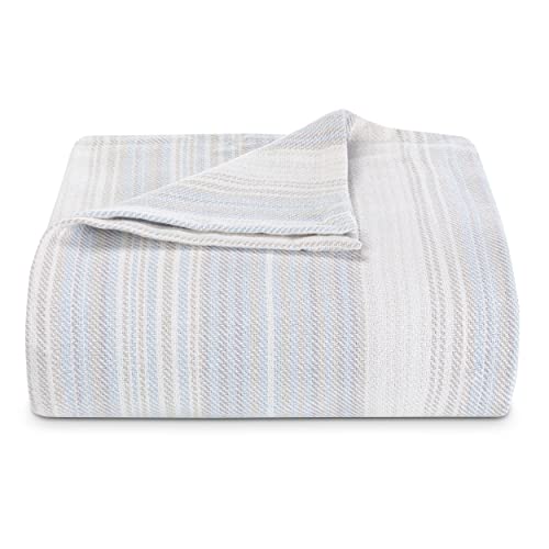 Tommy Bahama - King Blanket, Soft Cotton Bedding, Coastal Inspired Bedding Essentials (Sandy Shore Turquoise, King) by Tommy Bahama - Image 3