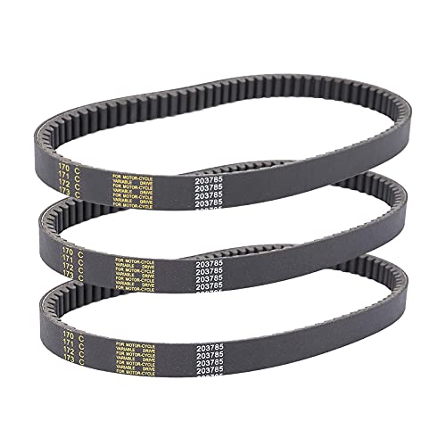 BLACKHORSE-RACING 3PCS 40 Series Torque Converter Belt GO Kart Comet 203785A Comet 203785 MANCO 12346 Belt