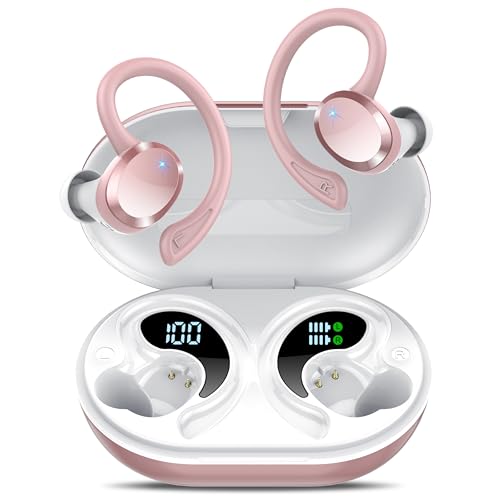 Bluetooth Kopfhörer, Kopfhörer Kabellos Bluetooth 5.4, In Ear Kopfhörer mit HiFi Stereo, 54Std Spielzeit Kabellose Kopfhörer mit ENC Noise Cancelling Mics, IP7 Wasserdicht Ohrhörer Dual LED-Anzeige