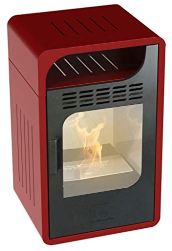 GMR Stufa FIAMMETTA Junior VENTILATA A BIOTENALO Bordeaux 3 KW STUFE CAMINETTI CASA Riscaldamento