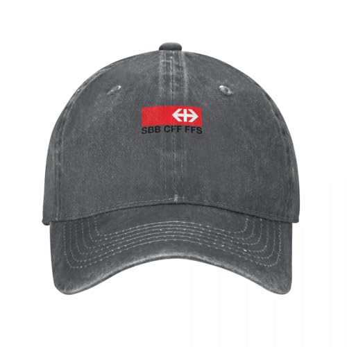 OAAJKOAM Schweizerische Bundesbahnen (SBB-CFF-FFS) Logo Baseball Cap Anime Sun Cap lustige Mütze Damen Caps Herren OAAJKOAM Schweizerische Bundesbahnen (SBB-CFF-FFS) Logo Baseball Cap Anime Sun Cap lustige Mütze Damen Caps Herren