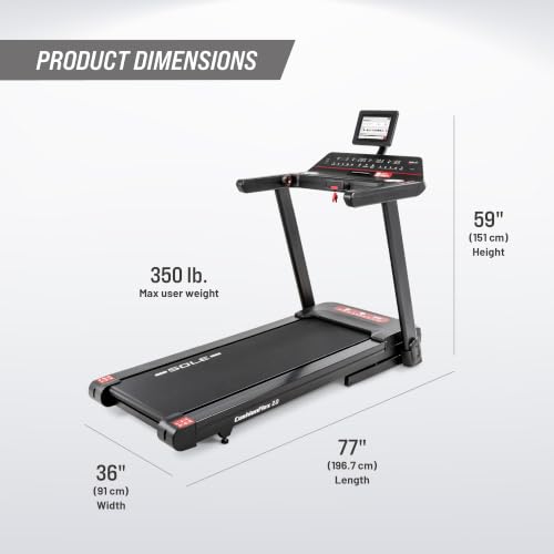 Image of SOLE Fitness F63, F65, F80, F85, TT8 Treadmill With Incline, Bluetooth, Foldable Option - For Home, Work From Home Fitness, Running and Walking