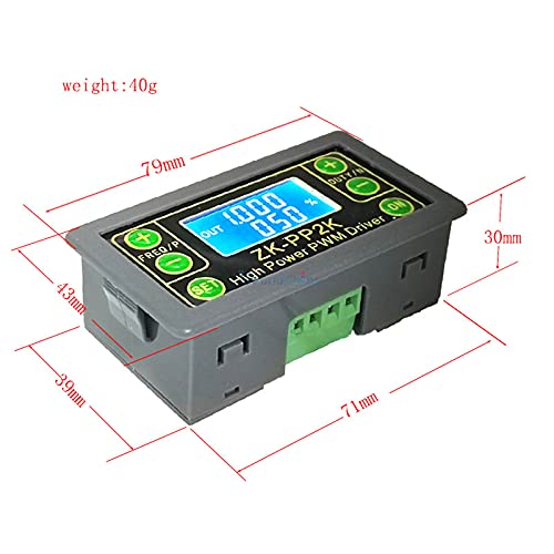 ZK-PP2K PWM Signal Generator 3.3-30V 8A 12V 24V 1Hz-150KHz Motor Speed Controller Regulator LED Dimmer Adjustable