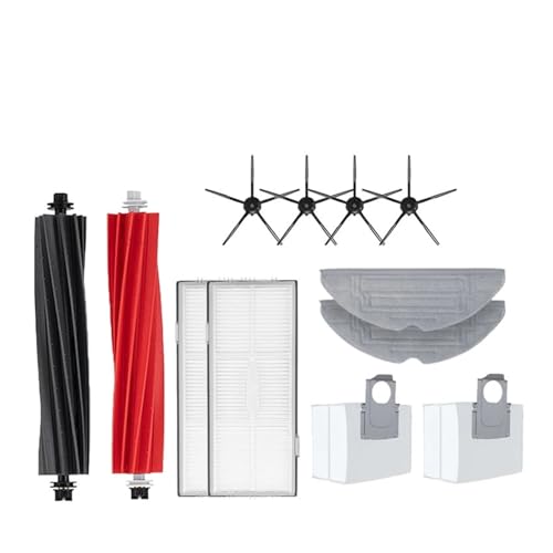 YYMYLXYM Compatible with Roborock S8 S8 Pro Ultra S8+ Accessories Mop Choth Vacuum Bags Side Brush Filter Replaceable Robot Vacuum Cleaner Spare Parts(Brown)