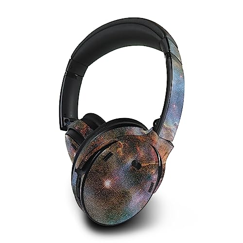 Image of MightySkins Glossy Glitter Skin Compatible with Bose QuietComfort 45 Headphones Golden Nebula | Protective, Durable High-Gloss Glitter Finish | Easy to Apply | Made in The USA