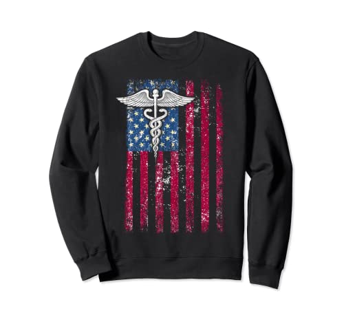American Flag Staff of Hermes National Nurses Day Sweatshirt
