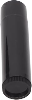 20pcs Premium Plastic Lip Balm Tubes Easy Wheel Mechanism for Lip Balm Lipstick Solid Perfume Black 0.15oz Capacity