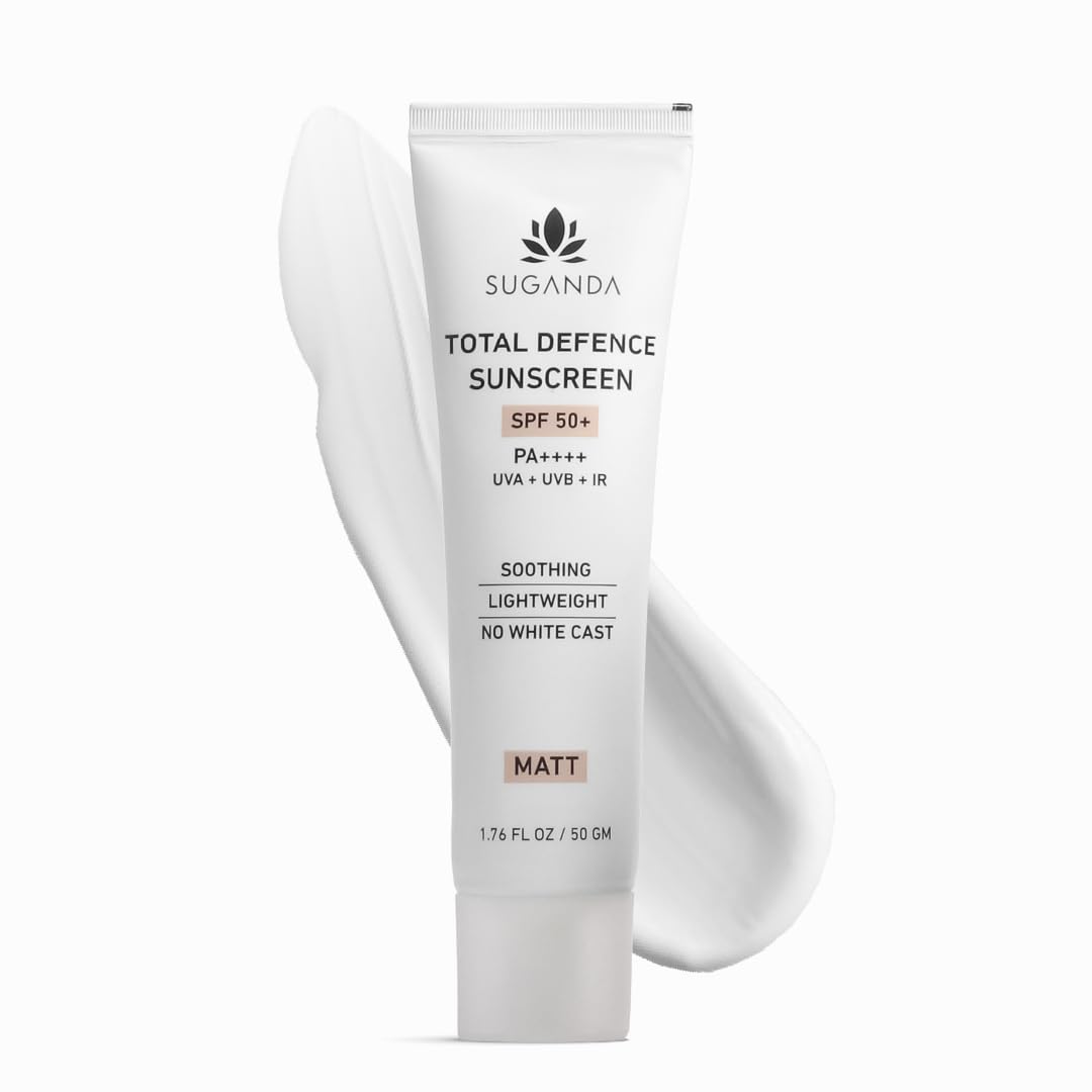 SUGANDA Total Defence Sunscreen | SPF 50 For Dry Skin Pa++++ | For UVA