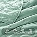 KASENTEX Ultra Soft Quilt-Coverlet-Bedspread-Blanket-Set Machine Washable, Lightweight All Season Quilts, Nostalgic Design - Solid Color Bedding Sets (Queen Size + 2 Pillowcase Shams, Green)