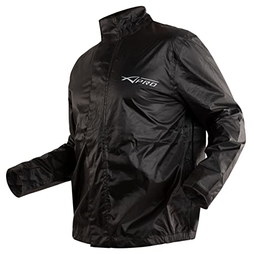 Veste de pluie moto imperméable et doublée avec capuche intégrée