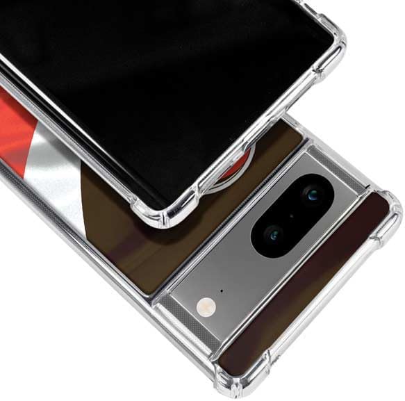 Skinit Clear Phone Case Compatible with Google Pixel 8a - Officially Licensed NFL Cleveland Browns Design