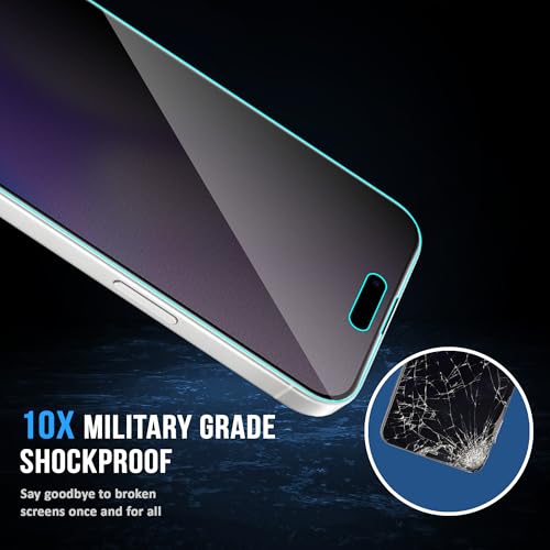 Image of FIRST MART Anti-Spy Matte Screen Protector for iPhone Air | 9H Anti-Glare Tempered Glass, Edge-to-Edge, Case-Friendly | Pack of 2