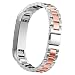 Produktbild ICHQ Sport-Edelstahl-Ersatzarmband-Zubehör Armband für Fitbit Alta/Alta hr Smart Watch (Silber A)