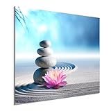 fotos mini jardin zen DIBOND DE ALU: placa de aluminio noble con superficie semibrillante – moderna, robusta y estable para un diseño elegante de pared en el pasillo, oficina o vivienda.