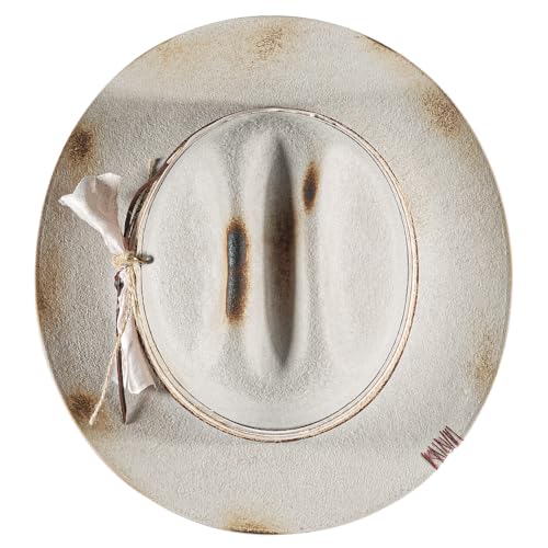 Image of Open Road Hat Fedora Hat Pure Wool Felt Hat Vintage Rancher Hat Airway Vented Panama Hats for Men Women
