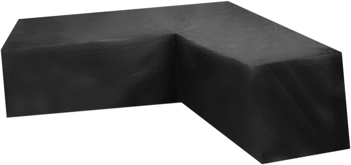 VICASKY Sofa Cover Patio Couch Covers Furniture Sofa Covers Patio Sofa Corner Sofa Couch Slipcover Sofa Slipcovers Outdoor Protector Garden Double Reversible Linen Black 210d Oxford Cloth
